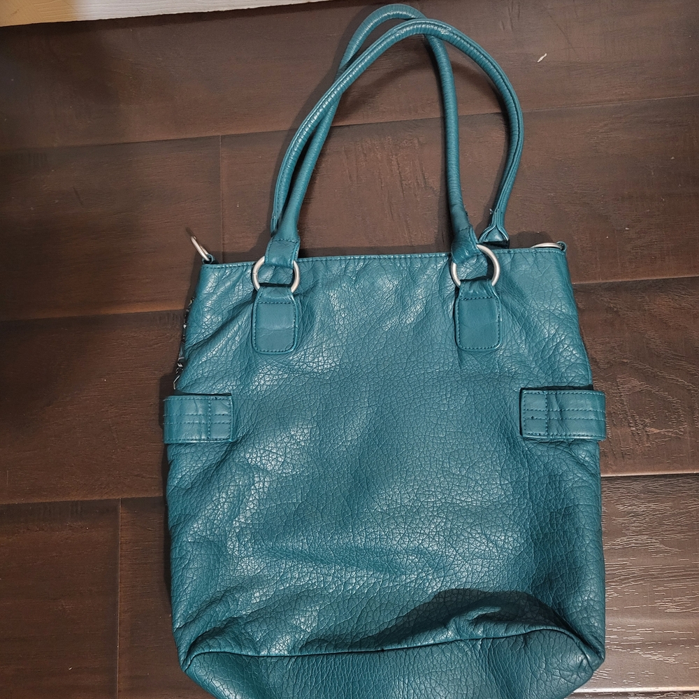 Mossimo Supply Co. Teal Tote Bag with Strap - Picture 5 of 5
